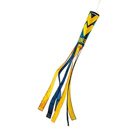 BSI PRODUCTS, INC. West Virginia Mountaineers Windsock | WVU Football, Basketball, and Baseball Pride | Heavy Duty and Durable for Outdoors as Hanging Yard Decorations | Great Gift Idea for Fans