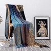 Edcooy Boho Throw Blanket, Chenille Jacquard Tassels Throw Blankets for