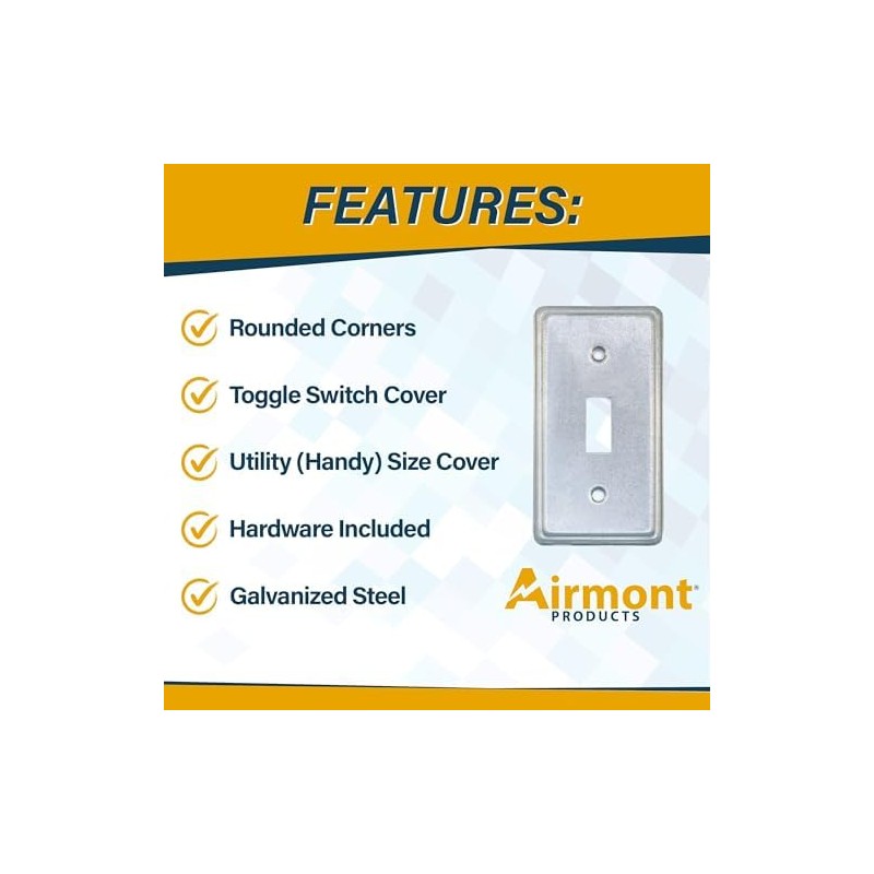 Outlet Box Kit, 2x4'' Utility Electrical Box, Tamper Resistant 15