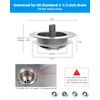 Hibbent Upgraded 3 in 1 Kitchen Sink Drain Strainer and