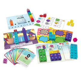 Learning Resources LSP0949-UK MathLink Cubes Numberblocks 1-10 Activity Set, Early Years Maths Learning, Build, Learn & Play in The Classroom & at Home.,27.5 x 21.3 x 3.2 centimeters