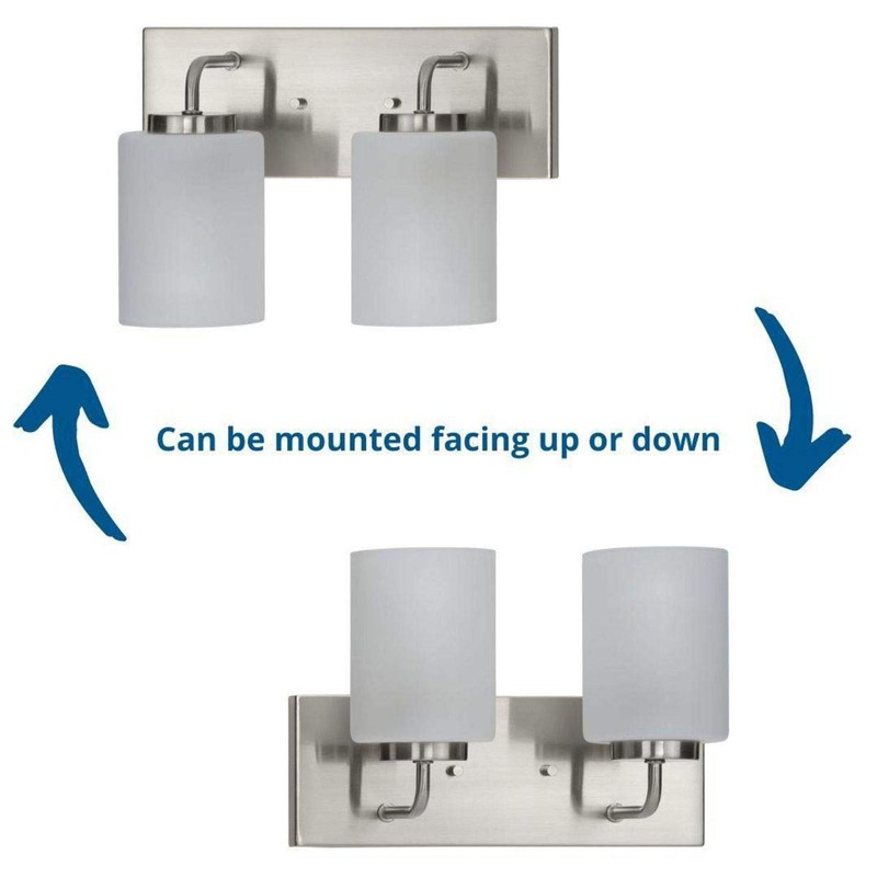 Progress Lighting Merry Collection 2-Light Brushed Nickel Etched Glass Transitional