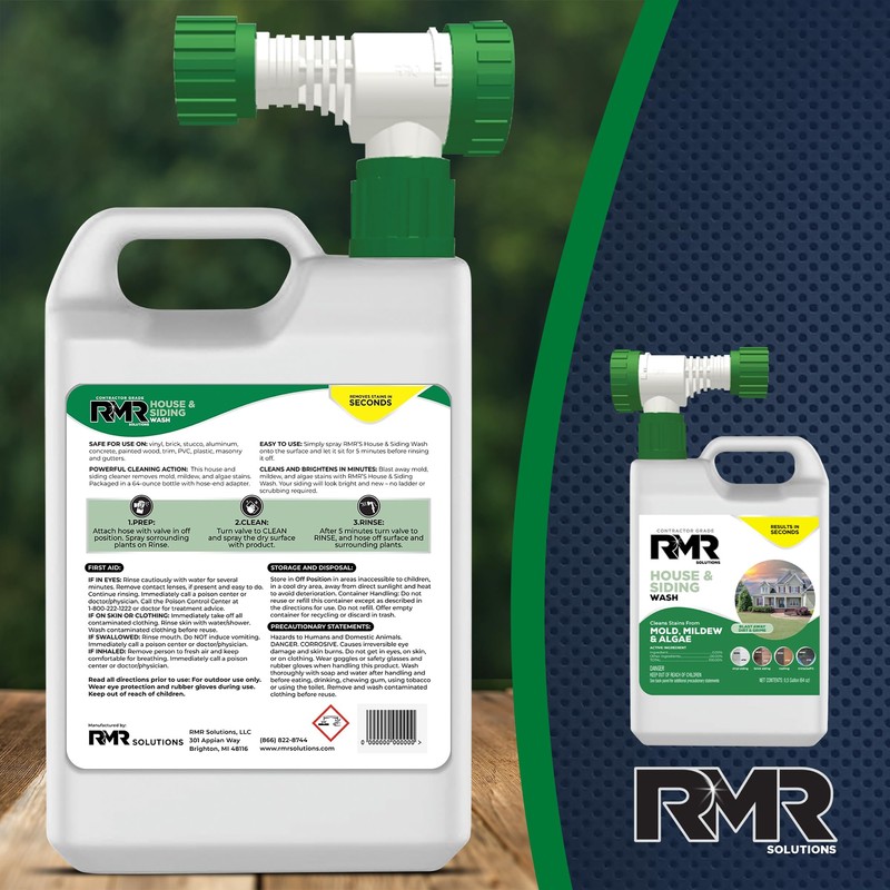 RMR House and Siding Wash - Commercial-Grade Outdoor Stain Remover