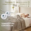 Cozorbt Heat Blanket 90”x100” King Size-Dual Control,Soft Flannel & Sherpa