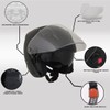 Milwaukee Performance Helmets MPH9805DOT Shift Open Face 3/4 Matte Black