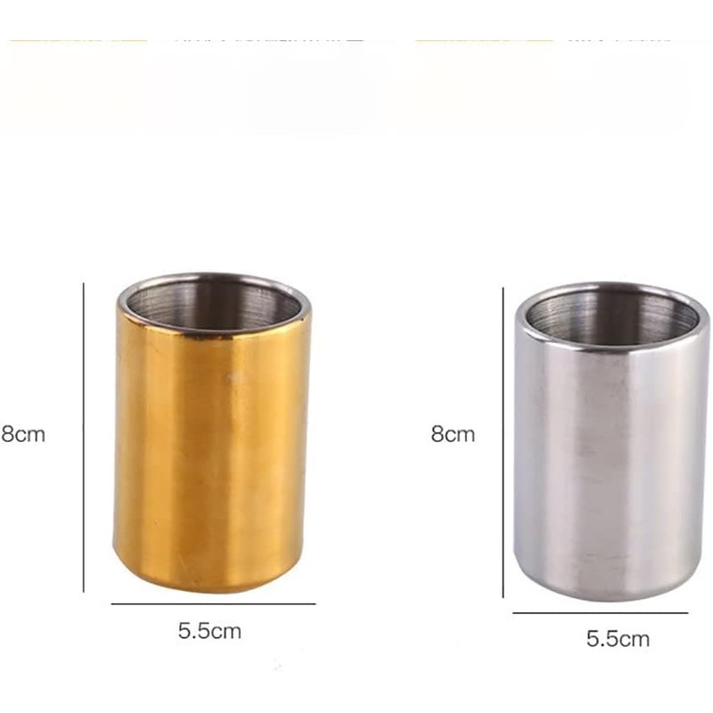 Gold Stainless Steel Fruit Fork Holder Dessert Spoon Holder Food