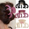 3 PCS Large Hollow Hair Clips, Retro Acrylic Letter Hairpin