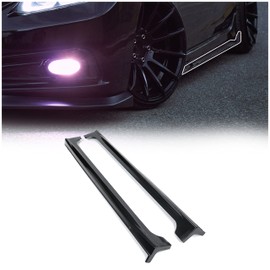 KUAFU Side Skirt Extension Replacement Compatible with 2012-2015 Honda Civic 4DR Sedan Rocker Panels Guard Spoiler Body Kit Black ABS
