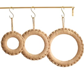 fogman Stylish Trivet, Flaxgrass, Scandinavian Natural Material, Natural, Round, Round, Wall Mounted, Heat Resistant (M Size)