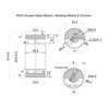 Daohaodeli Mini Brushed Vibration Motor R370 DC 12V-24V 8000RPM Dual
