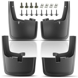 YHTAUTO - Juego de 4 solapas de barro para salpicaduras, accesorios de repuesto para Ford F-150 2015-2020, con luces de guardabarros de fbrica (no... 