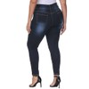 Gocolloa Womens Plus Size Skinny Jeans High Waisted Stretchy Classic