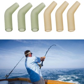 OTOTEC Pack of 30 Carp Fishing Hooks Kicker Length 11 mm for Fishing Hooks Size 2/4/6/8 for Saltwater Freshwater TPR Aligner Fishing Hook Sleeves Dark Green/Brown/Black