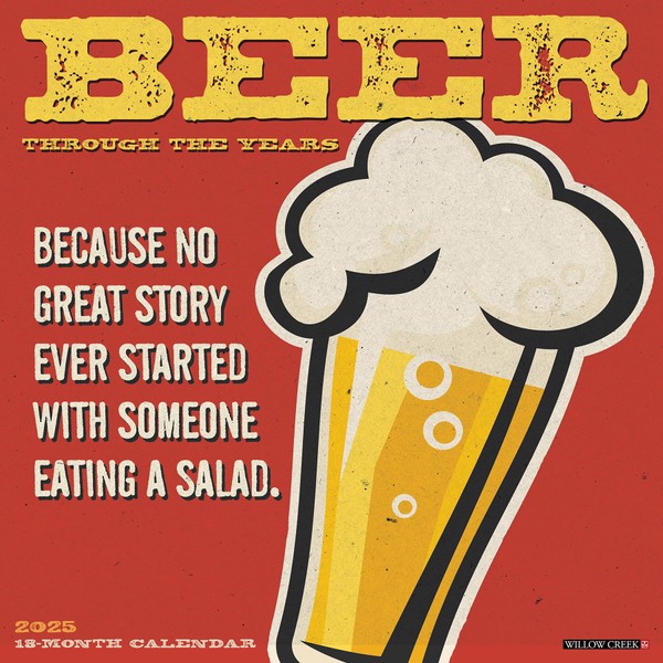 Willow Creek Press Beer - Through the Years Monthly 2025