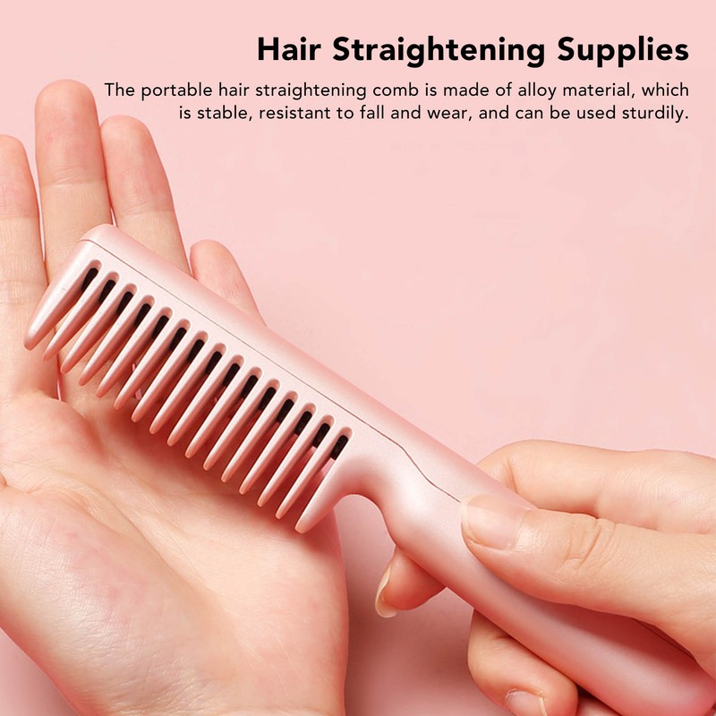 USB Hair Straightener Comb Multifunction Dual Use Portable Electric Hair