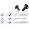 Black Number Plate Screw Head Stainless Steel Screws with Rounded