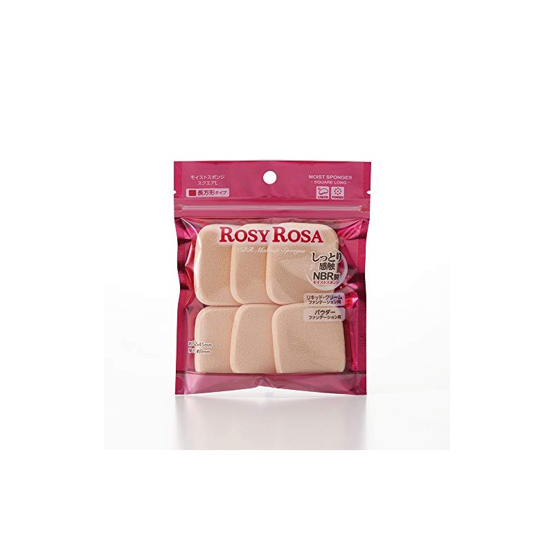 Rosy Rosa Moist Sponge, 6P Square L