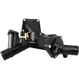 WEDOAUTO Thermostat Housing Kit Assembly w/Sensor Gasket Fit For Land Rover LR3 2005-2009, For Range Rover Sport 4.4L V8 2006-2009 Sport Utility 4-Door Replace# LR005631