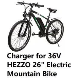 coming data  power supply battery Charger for 36V HEZZO 26" electric mountain bike A2