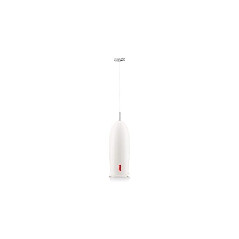Bodum SCHIUMA Milchschäumer (Edelstahl, Batteriebetrieben) cremefarben