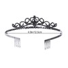 ROSENICE Bridal Tiara, Wedding Crown with Hair Comb Clips, Heart