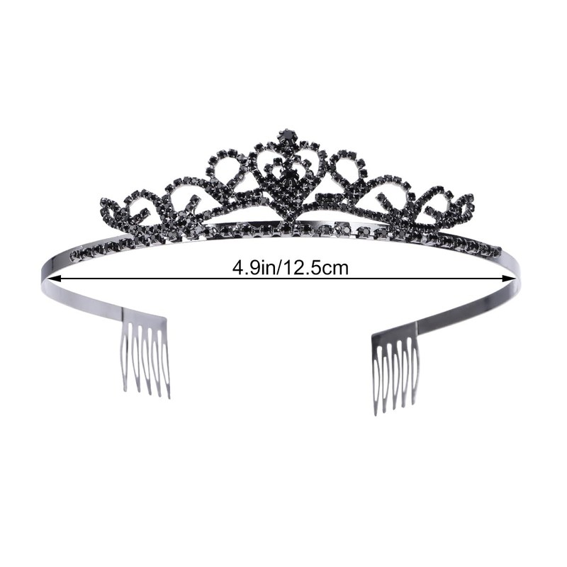 ROSENICE Bridal Tiara, Wedding Crown with Hair Comb Clips, Heart