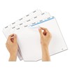 Avery Index Maker Clear Label Punched Dividers with White Tabs