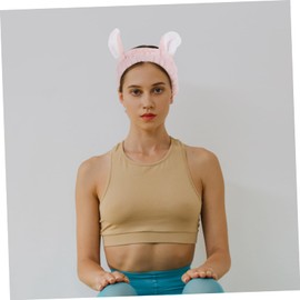 OHPHCALL 2pcs Ear Headbands for Women Facial Headwraps for Makeup Face Washing Cute Hair Accessories for Adults Comfortable Fluffy Design