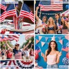 AUGSUN 40 Small American Flags on Stick and 50 Patriotic