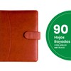Carpeta de curpiel con block de 90 hojas de raya