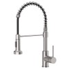 OWOFAN Kitchen Faucet with Pull Down Sprayer Industrial 1 Handle