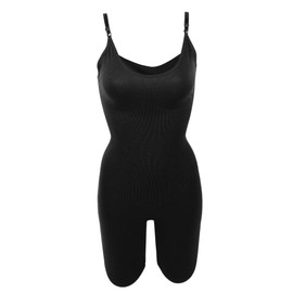 VOCOSTE Women's Shapewear Full Bust Body Shaper Briefs Bodysuit Bat, Black