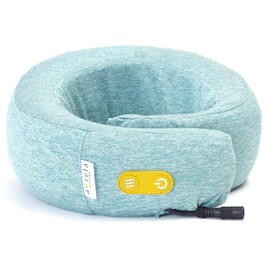 Alinco MCR8321(A) Neck Pillow, Massager, Equipped with Heater Function, Compact, Lightweight, Rotating Spin, Blue