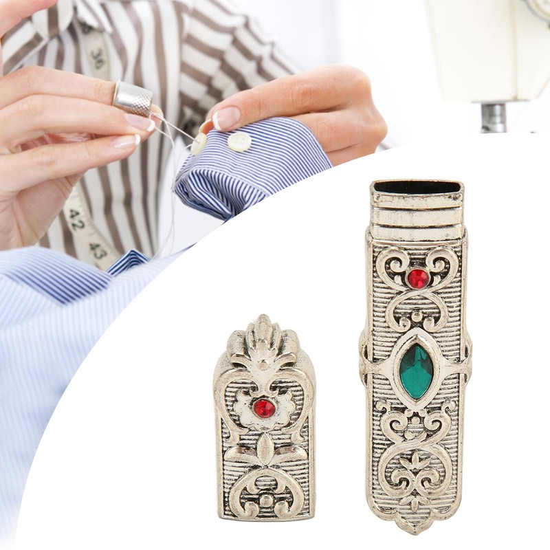 Pssopp Vintage Needle Case, Zinc Alloy Sewing Needle Holder, Prevents