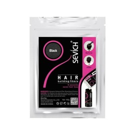 SEVICH Hair Fibers for Thinning Hair, Hair Building Fibers Instantly Thicker & Fuller Look,Hair Powder for Men & Women 100g Black