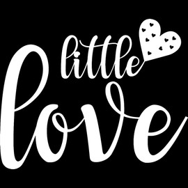 Decal Stickers of Little Love (White) (Set of 2) Premium Waterproof Vinyl Decal Stickers for Laptop Phone Accessory Helmet Car Window Mug Tuber Cup Door Wall Decoration - ANDsticg76285WH