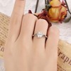 IRROYA 1.5 Carat Oval Moissanite Rings for Women 0.22CTTW Kite