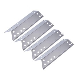 GasSaf Heat Plate Replacement for Kenmore 720-0670A,Nexgrill 720-0670C,Grill Master,Uberhaus and Others,4-Pcs Stainless Steal Heat Shield Plate Tent BBQ Burner Cover Flame Tamer(15 1/16x5 1/2inch)
