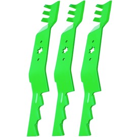JSXDNWYJ 742-04053 942-04053 942-04053-X 490-110-C123 Toothed Mulching Lawn Mower Blades Compatible with 50 inch Deck Cub Cad et MTD Troy Bi lt RZT50 LT1050 LTX1050 LTX1050KW LGT1050 (3pack)