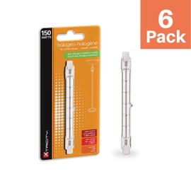 T3 J-Type Double Ended RSC Base 150W Halogen Bulb, 1650 Lumens, 130V, 2700K Soft White, Dimmable, 118MM Halogen Bulb, (6 Pack)