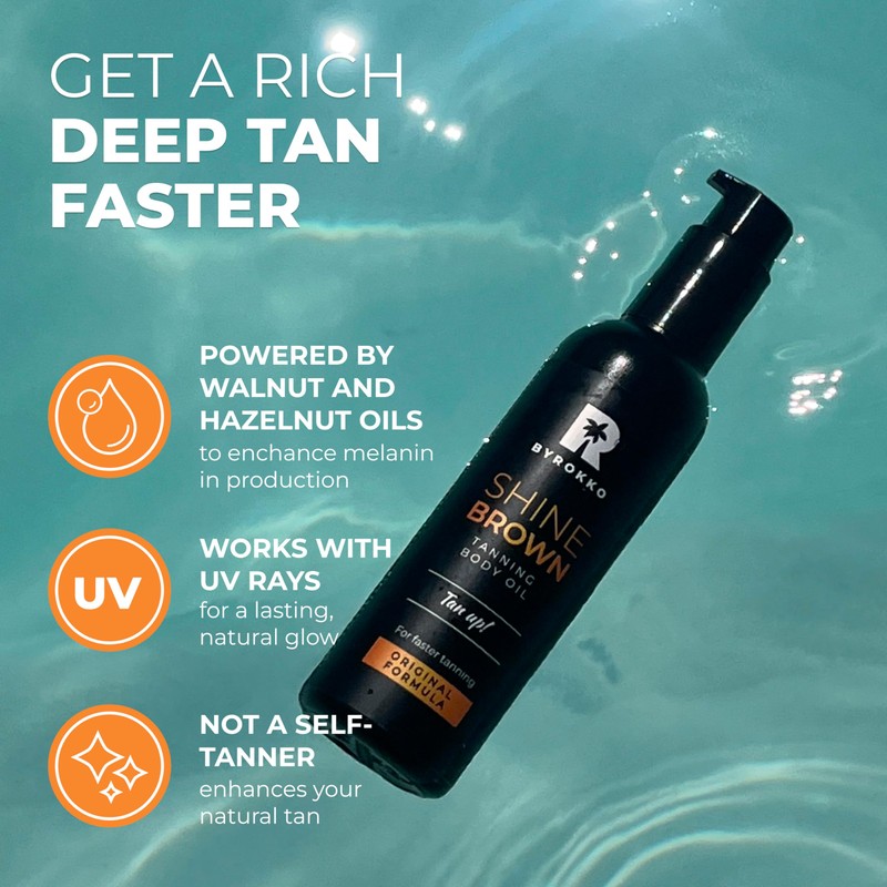 BYROKKO BYROKKO Shine Brown Premium XXL Tan Accelerator Oil, for