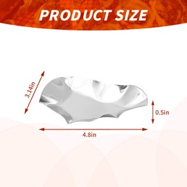 Hoypeyfiy 24pcs 304 Stainless Steel Oyster Shells, Oyster Grilling Shells for Cooking Oysters, Shrimp, Scallops, Clams