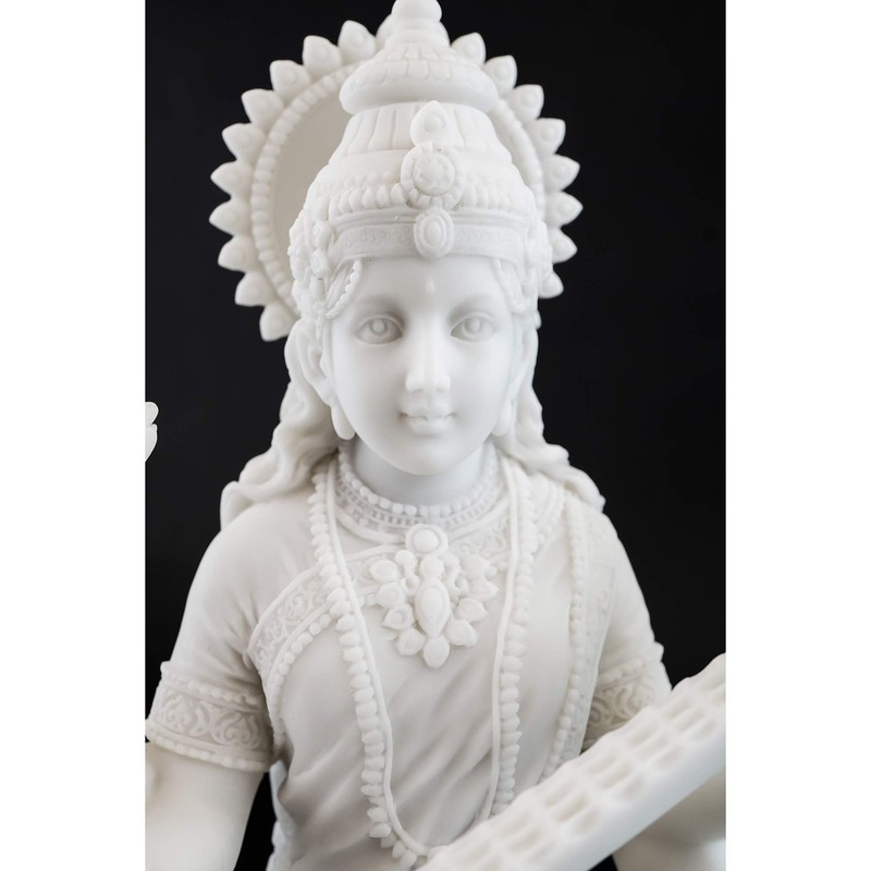 Top Collection 8" H 7" W Saraswati on Swan Statue