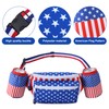 Wehhbtye 4th of July Fanny Pack, Patriotic Waist Pack with