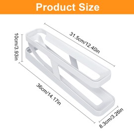 Rolling Egg Holder for Refrigerator, Automatic Scrolling Egg Storage for Fridge Egg Storage Container, Plastics Egg Cartons Egg Organizer for Refrigerator