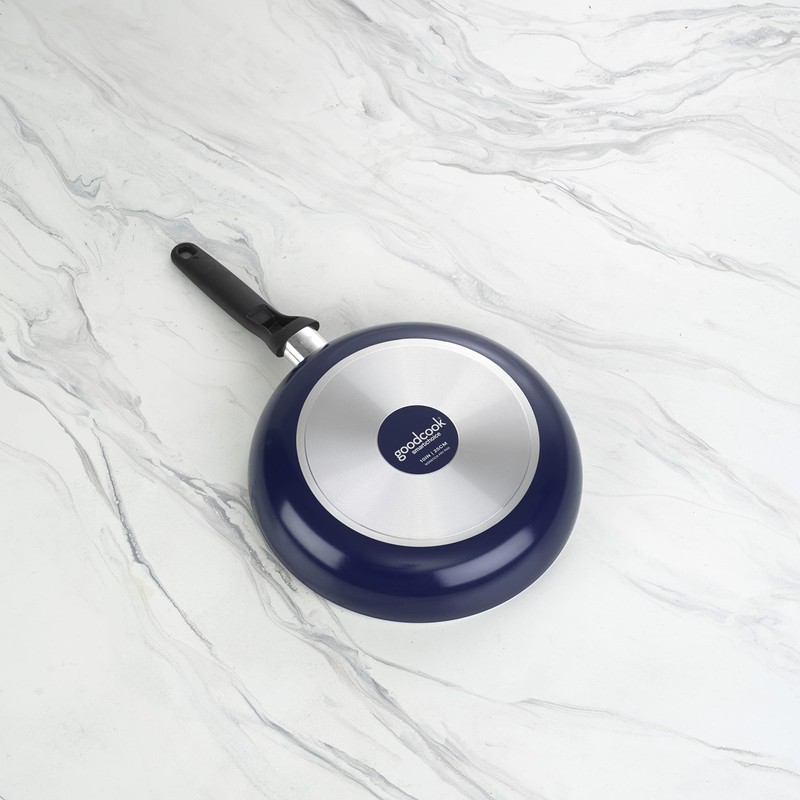 GoodCook Basics Nonstick 10-Inch Frying Pan, Navy Blue, Aluminum Skillet