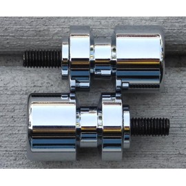 Chrome Swingarm Spools for Kawasaki Ninja ZX6 ZX6R 2013-2024, ZX10 ZX10R 2011-2024