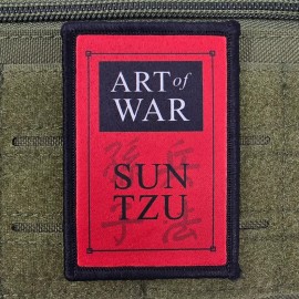 Art Of War Patch Moral Tactical Military Army USA Flag Hook & Loop 2x3