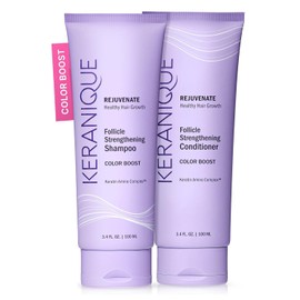 Keranique Color Safe Shampoo and Conditioner - Protect and Extend Color Shampoo and Conditioner for Women with Dry, Fine, Color Treated Hair - Sulfate Free Set for Colored Hair with UV Protection