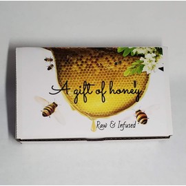 C&J Farms Texas Gourmet Artisan Seasonings A Gift of Honey Set- 8 Piece Sweet Variety Box- Pure, Raw, Natural Infused Honey by TX Bees in Sampler Jars